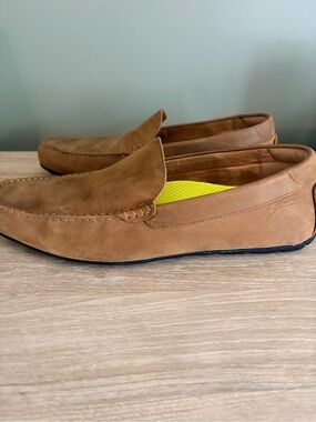 Florsheim Comfortech Classic Brown Men's Slip-On Loafers - Casual Driving Shoes